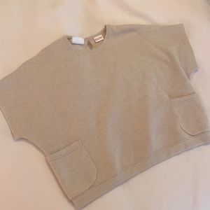 Zara Kids short sleeve drape sweater